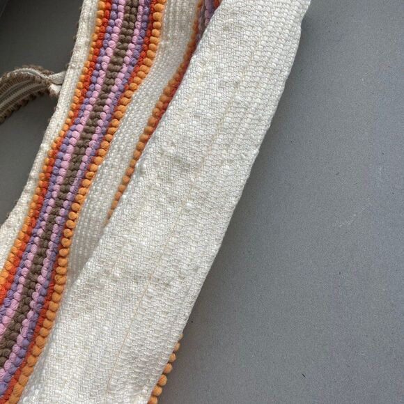 NEW Antonello Tedde Made in Italy Cotton Multicolor Crochet Travel Tote Boho - Picture 13 of 13